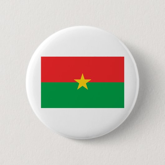 Badge Rond 5 Cm Drapeau du Burkina Faso (Devant)