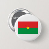 Badge Rond 5 Cm Drapeau du Burkina Faso (Devant & derrière)