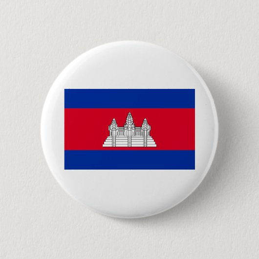 Badge Rond 5 Cm Drapeau du Cambodge (Devant)