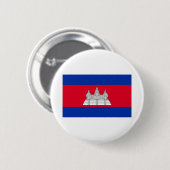Badge Rond 5 Cm Drapeau du Cambodge (Devant & derrière)