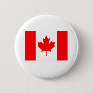 Badge Rond 5 Cm Drapeau du Canada