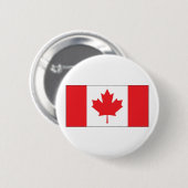 Badge Rond 5 Cm Drapeau du Canada (Devant & derrière)