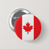 Badge Rond 5 Cm Drapeau du Canada (Devant & derrière)