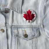 Badge Rond 5 Cm Drapeau du Canada (En situation)