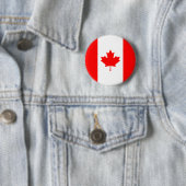 Badge Rond 5 Cm Drapeau du Canada (En situation)