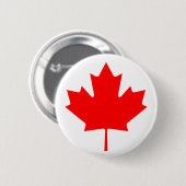 Badge Rond 5 Cm Drapeau du Canada (Devant & derrière)