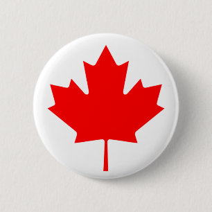 Badge Rond 5 Cm Drapeau du Canada
