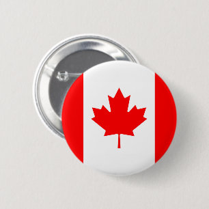 Badge Rond 5 Cm Drapeau du Canada