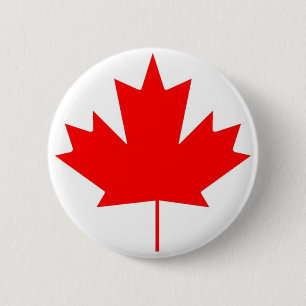 Badge Rond 5 Cm Drapeau du Canada, Joyeuse fête du Canada