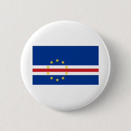 Badge Rond 5 Cm Drapeau du Cap-Vert (Devant)
