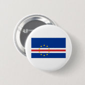 Badge Rond 5 Cm Drapeau du Cap-Vert (Devant & derrière)