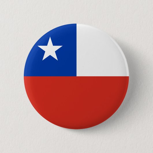 Badge Rond 5 Cm Drapeau du Chili (Devant)