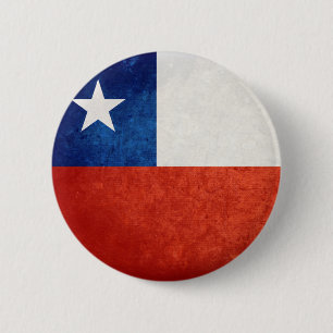 Badge Rond 5 Cm Drapeau du Chili