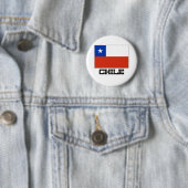 Badge Rond 5 Cm Drapeau du Chili (En situation)