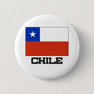 Badge Rond 5 Cm Drapeau du Chili