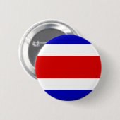 Badge Rond 5 Cm Drapeau du Costa Rica (Devant & derrière)