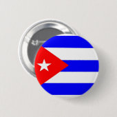 Badge Rond 5 Cm Drapeau du Cuba (Devant & derrière)