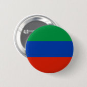 Badge Rond 5 Cm Drapeau du Daghestan (Devant & derrière)