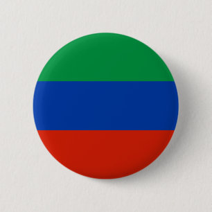 Badge Rond 5 Cm Drapeau du Daghestan