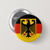Badge Rond 5 Cm Drapeau du Deutschland Eagle (Devant & derrière)