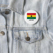 Badge Rond 5 Cm Drapeau du Ghana (En situation)