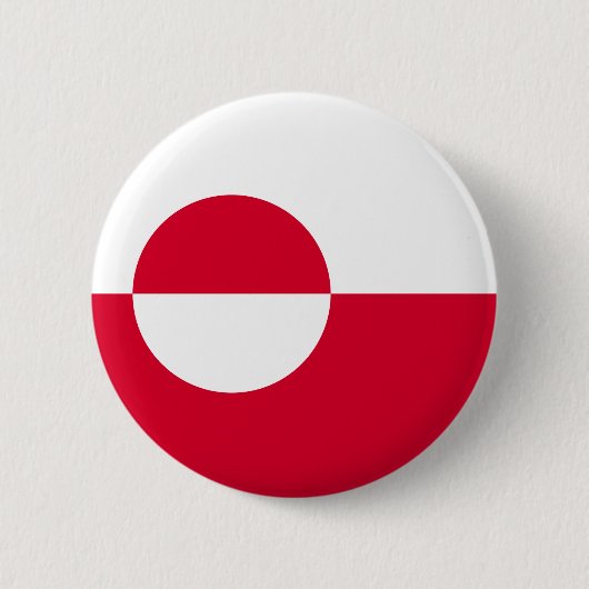 Badge Rond 5 Cm Drapeau du Groenland (Devant)
