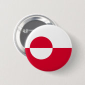 Badge Rond 5 Cm Drapeau du Groenland (Devant & derrière)