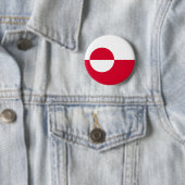 Badge Rond 5 Cm Drapeau du Groenland (En situation)