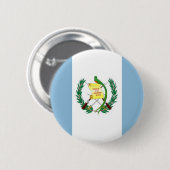 Badge Rond 5 Cm Drapeau du Guatemala (Devant & derrière)