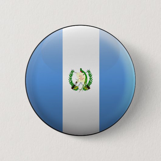 Badge Rond 5 Cm Drapeau du Guatemala (Devant)