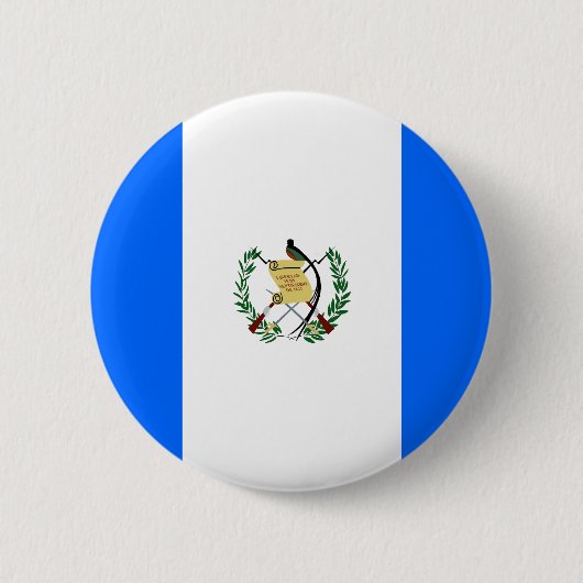 Badge Rond 5 Cm Drapeau du Guatemala (Devant)