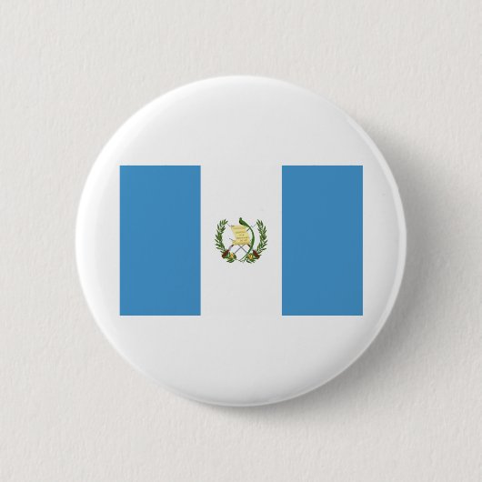 Badge Rond 5 Cm Drapeau du Guatemala (Devant)