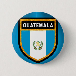 Badge Rond 5 Cm Drapeau du Guatemala