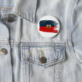 Badge Rond 5 Cm Drapeau du Haïti (En situation)