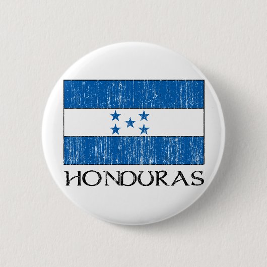 Badge Rond 5 Cm Drapeau du Honduras (Devant)