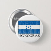 Badge Rond 5 Cm Drapeau du Honduras (Devant & derrière)
