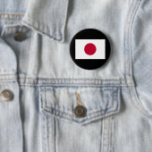 Badge Rond 5 Cm Drapeau du Japon (En situation)