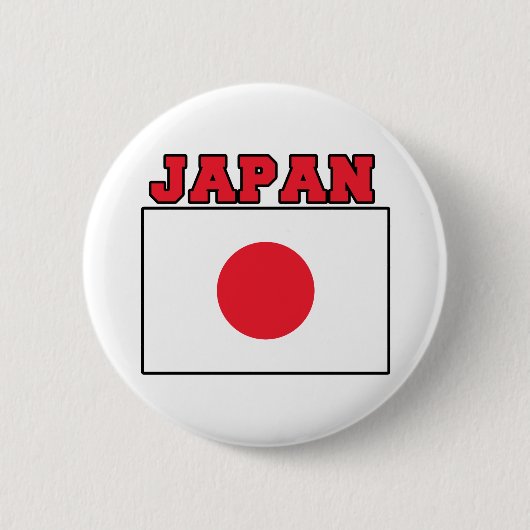 Badge Rond 5 Cm Drapeau du Japon (Devant)