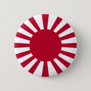 Badge Rond 5 Cm Drapeau du Japon Soleil Levant