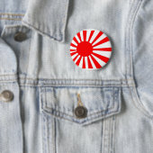Badge Rond 5 Cm Drapeau du Japon Soleil Levant (En situation)