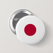 Badge Rond 5 Cm Drapeau du Japon sur le Pin/insigne de bouton (Devant & derrière)