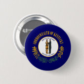 Badge Rond 5 Cm Drapeau du Kentucky (Devant & derrière)