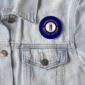 Badge Rond 5 Cm Drapeau du Kentucky (En situation)