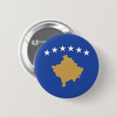 Badge Rond 5 Cm Drapeau du Kosovo (Devant & derrière)