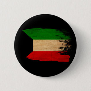 Badge Rond 5 Cm Drapeau du Kowéit