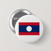 Badge Rond 5 Cm Drapeau du Laos (Devant & derrière)