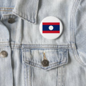 Badge Rond 5 Cm Drapeau du Laos (En situation)