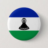 Badge Rond 5 Cm Drapeau du Lesotho (Devant)