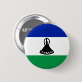 Badge Rond 5 Cm Drapeau du Lesotho (Devant & derrière)