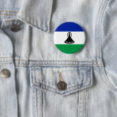 Badge Rond 5 Cm Drapeau du Lesotho (En situation)